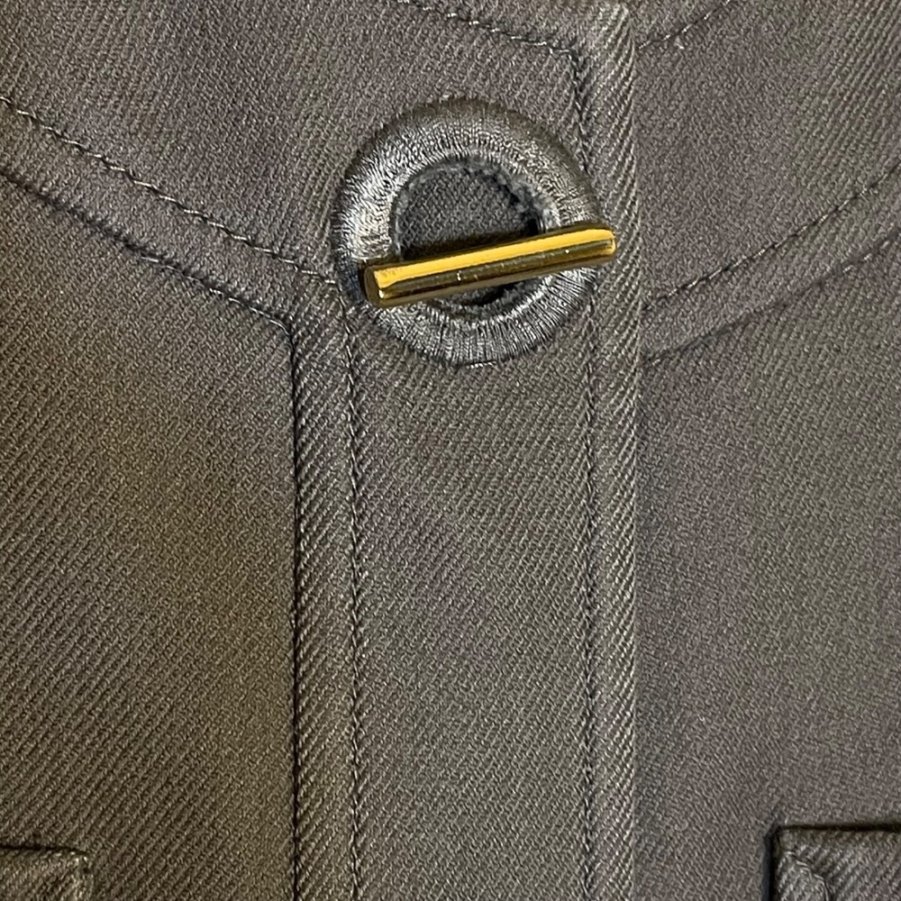 Philipp Plein Women’s Dark Gray Military-Style Jacket - Picture 6 of 10